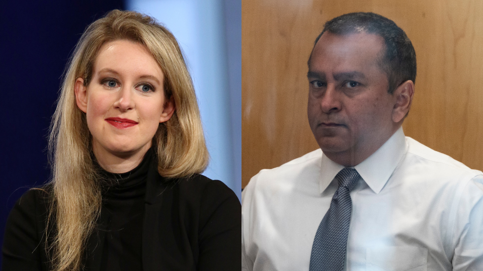 Elizabeth Holmes and Sunny balwnai