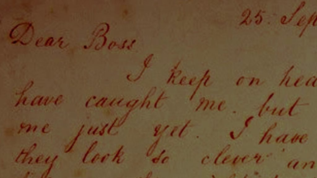 Jack the Ripper letter - "DEAR BOSS"