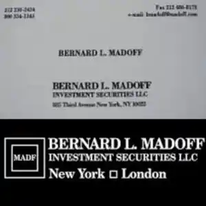 Bernie Madoff Business Cards