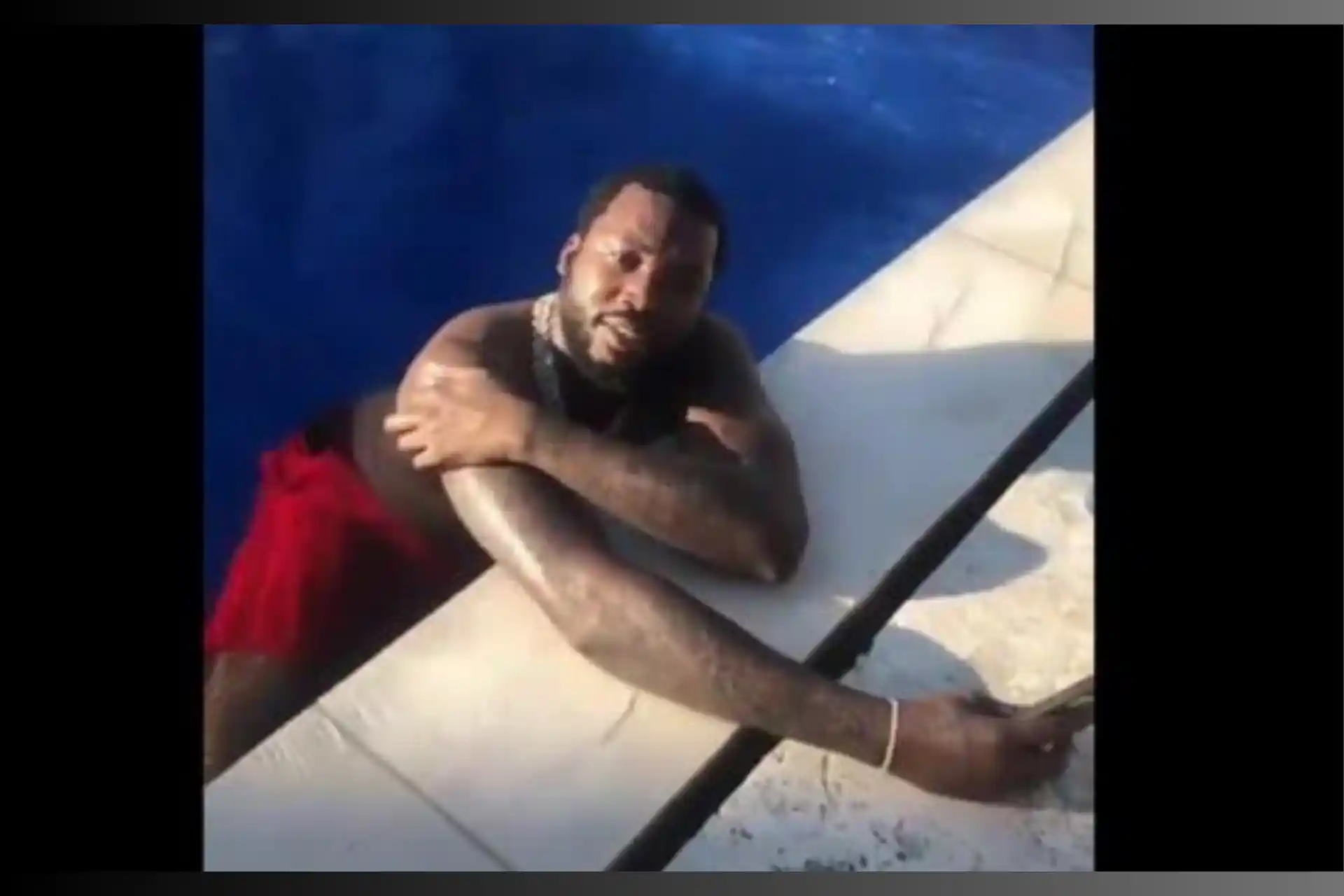 Diddy calling Meek Mill 'Daddy' in the pool